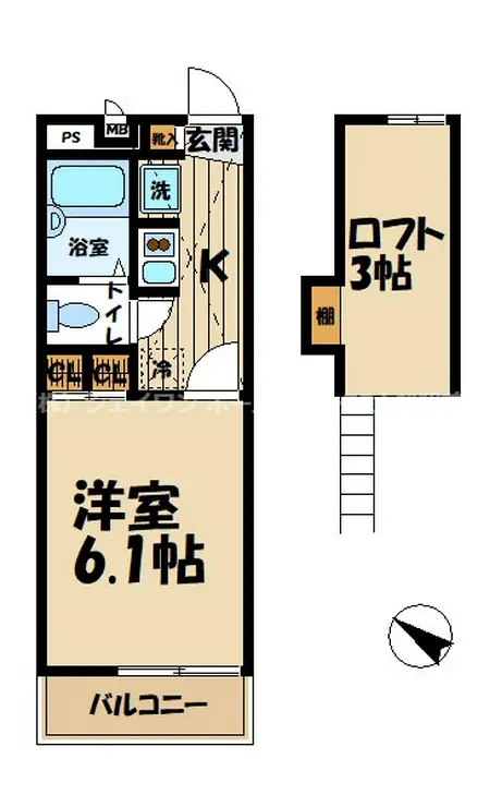 レオパレスノースビレッジ 2階階 間取り