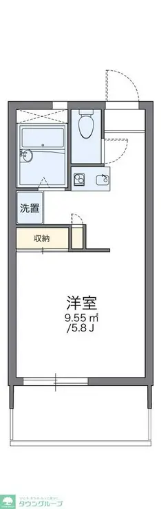 レオパレスブライト 1階階 間取り