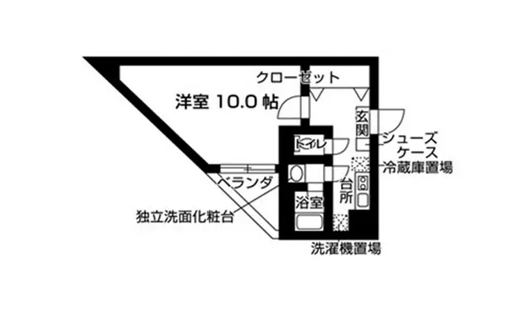 新百合グリーンビル 3階階 間取り