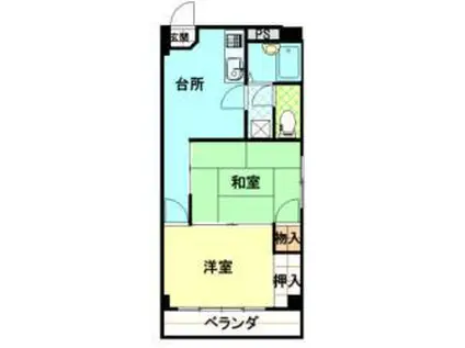 Kフルネス(2K/1階)の間取り写真