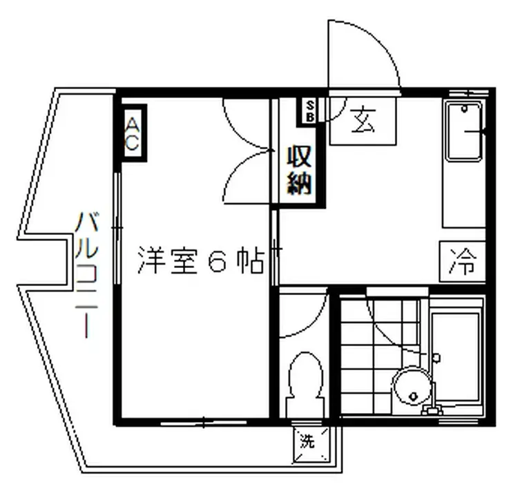 善福寺荘 1階階 間取り