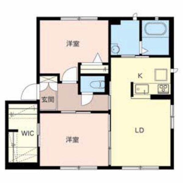 THE PRESTIGE C(2LDK/2階)の間取り写真