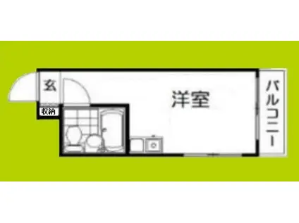 グリシーヌ弁天町(ワンルーム/6階)の間取り写真