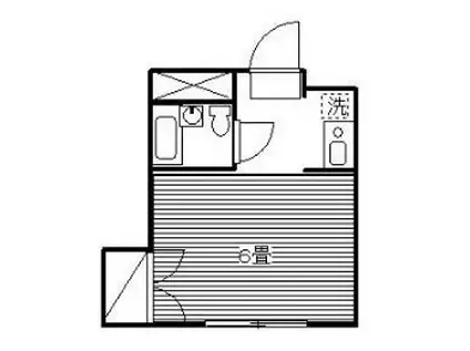 メゾン村山(1K/2階)の間取り写真