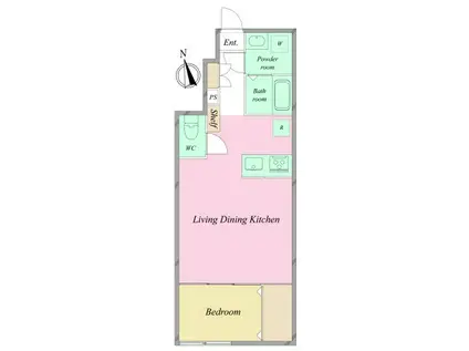 RAKO GRACE馬込 朝日リビング が提供する物件情報(1LDK/1階)の間取り写真