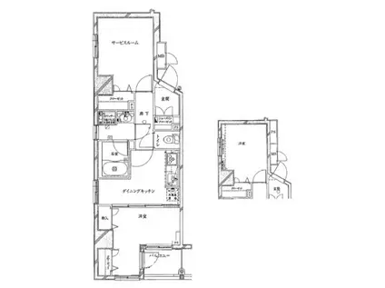 レヴィーナ東京八重洲通(1SDK/4階)の間取り写真