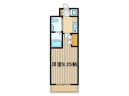 コージ・コート(1K/1階)の間取り写真