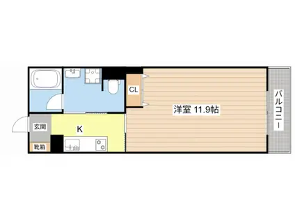 ヴィア夢木香近江八幡I(1K/2階)の間取り写真