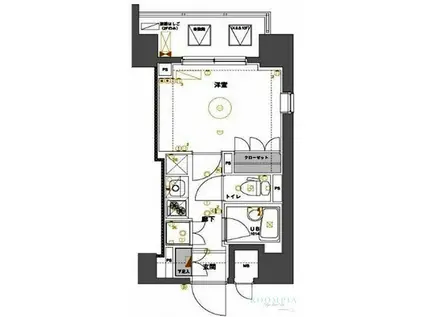 セジョリ早稲田II(1K/6階)の間取り写真