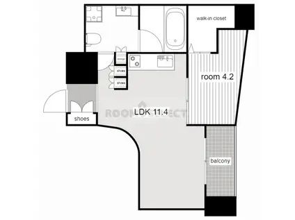 CHATEAU&HOTEL名駅南2ND(1LDK/7階)の間取り写真