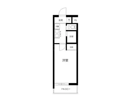 スカイコート神田(1K/7階)の間取り写真