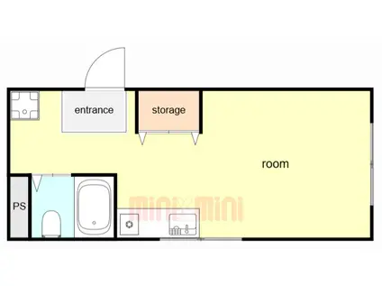 RICマンション(ワンルーム/3階)の間取り写真