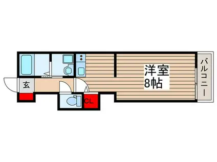 エマーブル(ワンルーム/1階)の間取り写真