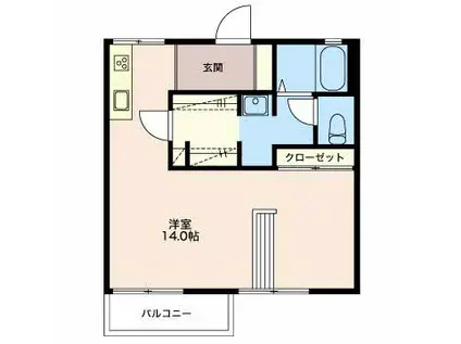 サンハイム 103(ワンルーム/1階)の間取り写真