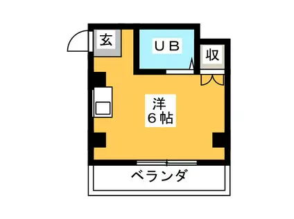 大横町ニュー田口ビル(ワンルーム/4階)の間取り写真