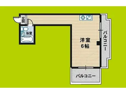 ベストレジデンスあびこ(ワンルーム/5階)の間取り写真