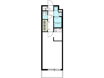 リブリ・グローリーハイツ川崎(1K/4階)の間取り写真