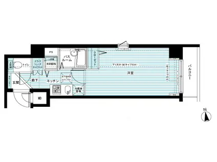 フェニックス江戸川橋(1K/2階)の間取り写真