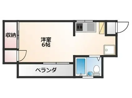 ステラ二俣川(ワンルーム/2階)の間取り写真