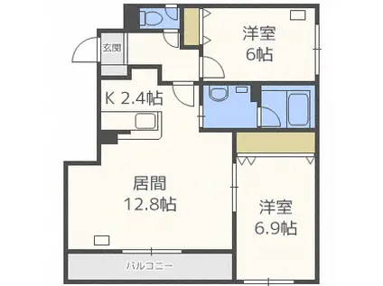 リラハウス(2LDK/2階)の間取り写真