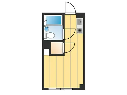 鶴見トミーハウス(ワンルーム/1階)の間取り写真