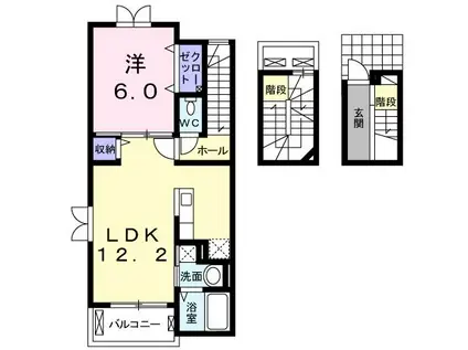 ソフィア.YM II(1LDK/3階)の間取り写真