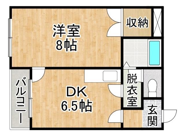 エースI(1DK/3階)の間取り写真