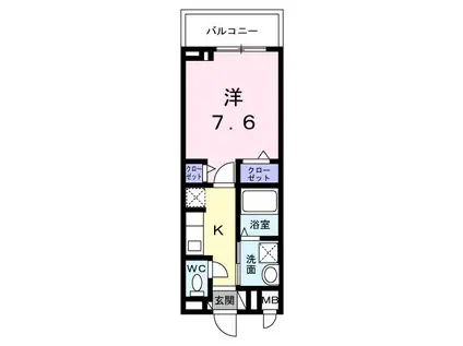 フラッツ ホープ(1K/3階)の間取り写真