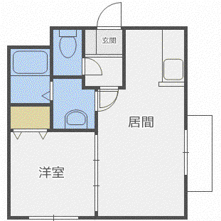 BESSER(1LDK/2階)の間取り写真