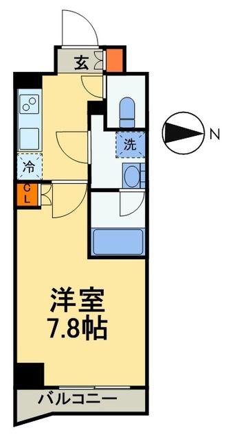 S-RESIDENCE曳舟(1K/5階)の間取り写真