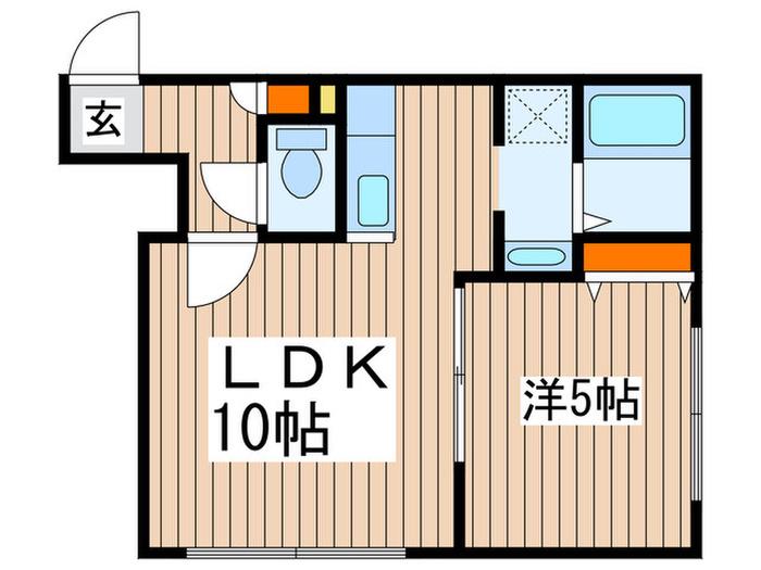 プリマクラッセ環状通東(1LDK/5階)の間取り写真