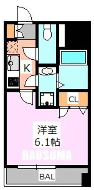 プレサンス本駒込アカデミア(1K/9階)の間取り写真