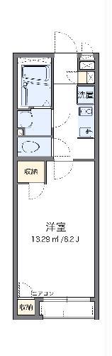 クレイノFK(1K/2階)の間取り写真