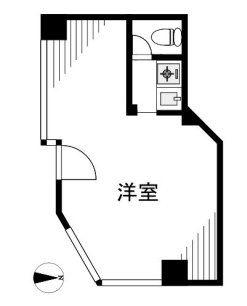 青麦ビル(1K/1階)の間取り写真