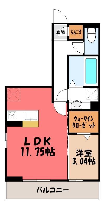 アーバンブリッジ(1LDK/3階)の間取り写真