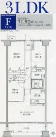 ソーラスフロント富船(3LDK/10階)の間取り写真