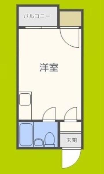 コルベール玉出(ワンルーム/4階)の間取り写真
