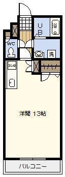 ノーブルハイム(ワンルーム/3階)の間取り写真