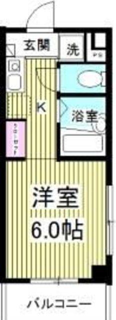 サマレジデンス(ワンルーム/1階)の間取り写真