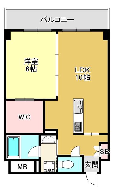 グレンフォレスト(1LDK/5階)の間取り写真