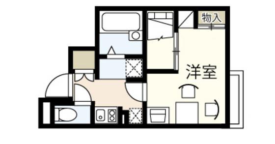 レオパレスオーブ(1K/2階)の間取り写真