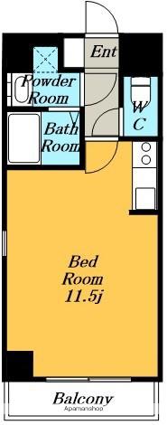 LIVES RESIDENCE 太閤通(ワンルーム/7階)の間取り写真