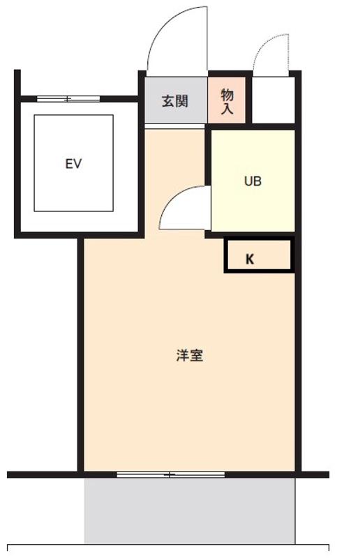 スカイコート大森(ワンルーム/5階)の間取り写真