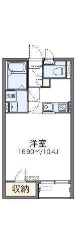 レオネクストグレイスメゾン(1K/1階)の間取り写真