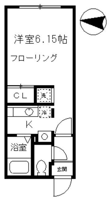 スマートリンク白金(1K/4階)の間取り写真