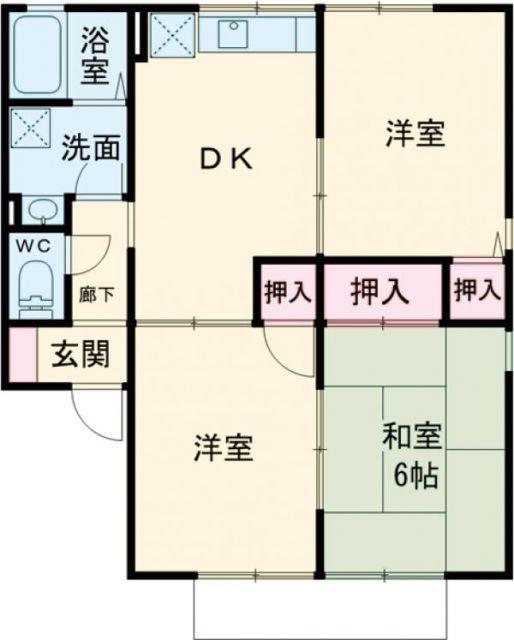 ORコーポ(3DK/1階)の間取り写真