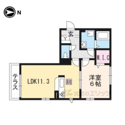 シャーメゾン コスモⅠ(1LDK/2階)の間取り写真