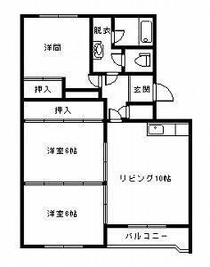 GRAND TERRACE(3LDK/2階)の間取り写真