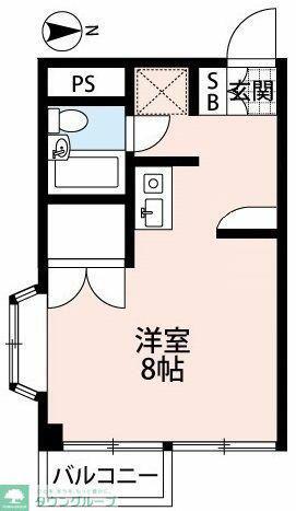 正道マンション(ワンルーム/2階)の間取り写真