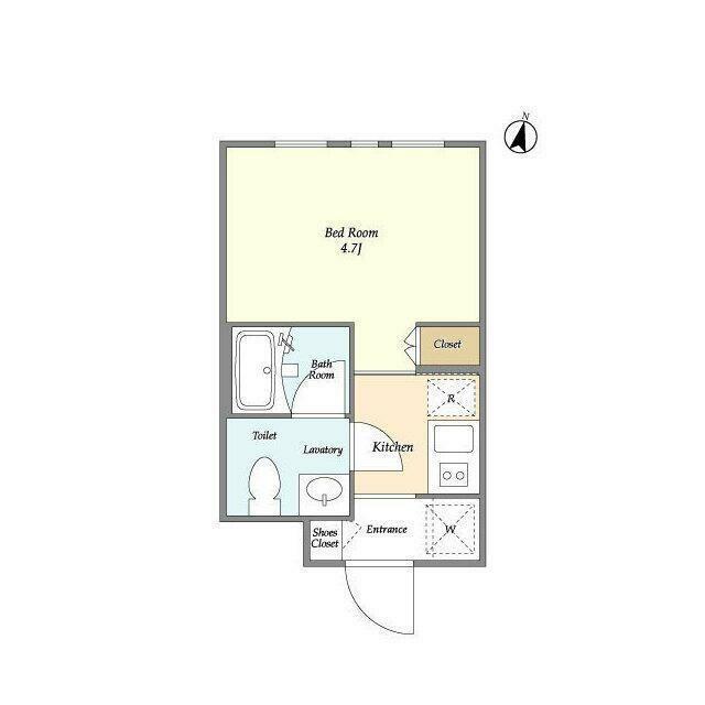 THE RESIDENCE DDI NERIMA(1K/1階)の間取り写真